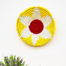 Load image into Gallery viewer, “The Light Within” Sabai Grass wall baskets-handmade decorative wall plates-wall basket for home décor-wall décor plates-bohemian wall decor