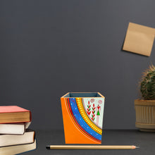 Load image into Gallery viewer, Warli Art Painted Pen Stand