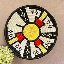 Load image into Gallery viewer, “Skyscrapers” Sabai Grass wall baskets-handmade decorative wall plates-wall basket for home décor-wall décor plates-bohemian wall decor