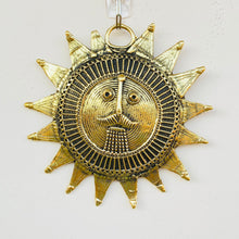 Load image into Gallery viewer, Brass metal sun mask