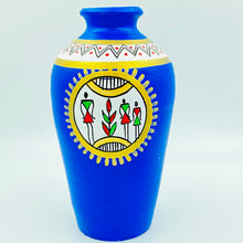 Load image into Gallery viewer, Warli Painted Trio-Blue(Set of 3)