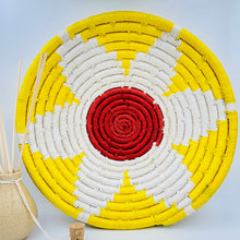 Load image into Gallery viewer, “The Light Within” Sabai Grass wall baskets-handmade decorative wall plates-wall basket for home décor-wall décor plates-bohemian wall decor