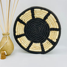 Load image into Gallery viewer, “Keep Moving” Sabai Grass wall baskets-handmade decorative wall plates-wall basket for home décor-wall décor plates-bohemian wall decor