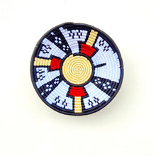 Load image into Gallery viewer, “Skyscrapers” Handwoven Sabai Grass wall baskets-handmade decorative wall plates-wall basket for home décor-wall décor plates-bohemian wall decor