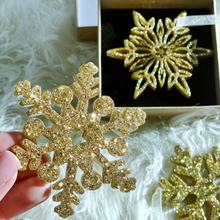 Load image into Gallery viewer, Christmas Tree Ornaments : Snowflake-Set of 3