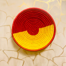 Load image into Gallery viewer, Yellow & Red : Handwoven Sabai Grass Baskets
