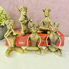Load image into Gallery viewer, dhokra brass metal tribal musicians