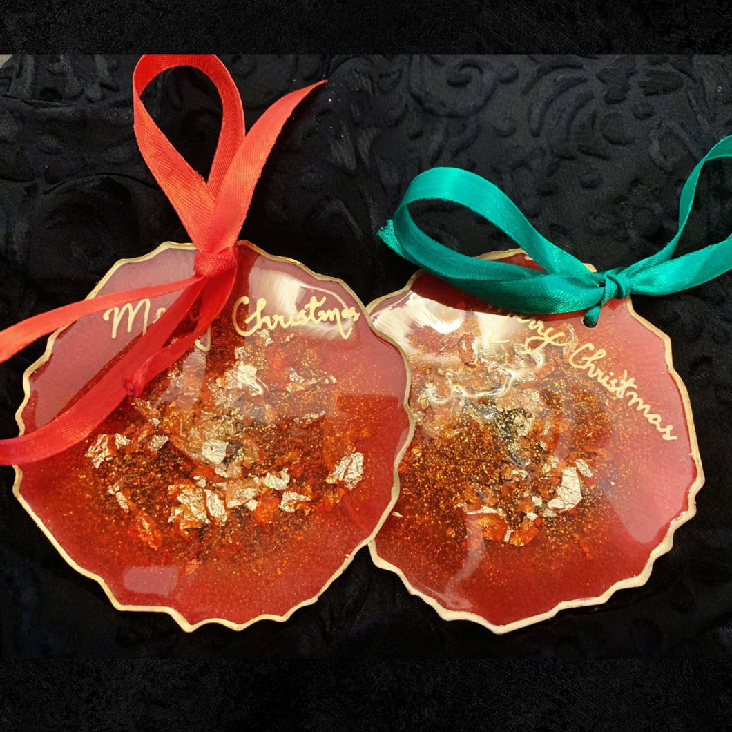 Christmas Tree Ornaments : Merry Christmas Coasters-Set of 2