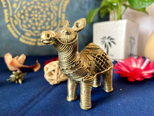 Load image into Gallery viewer, Handcrafted Brass Dhokra ‘Golden Camel-Set Of 2’
